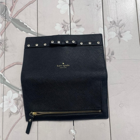 Kate Spade Black Wallet Sleek Design - Picture 3 of 6